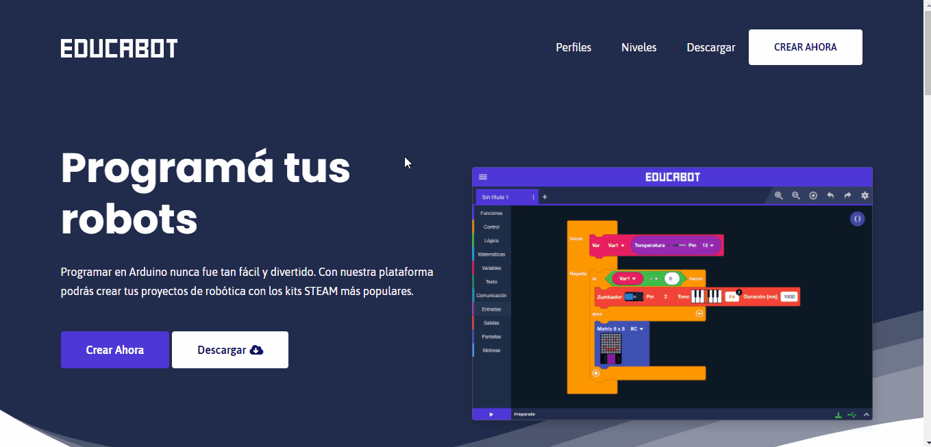 👩‍🏫 👨‍🏫 Crear un programa y elegir el perfil correspondiente Ayuda