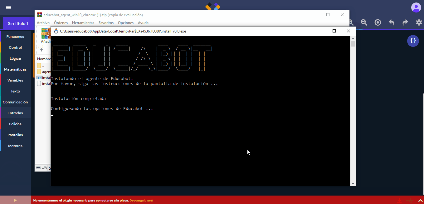 👩‍🎓 👨‍🎓 Descargar el plug in para programar la placa – Ayuda - EDUCABOT