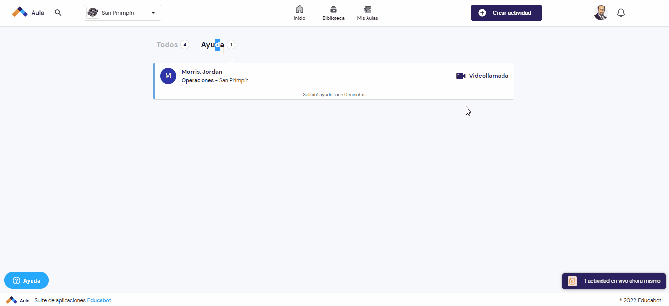 👩\u200d🏫 👨\u200d🏫 Ayudar a un alumno en un examen escrito – Ayuda - EDUCABOT, image size:1358x621
